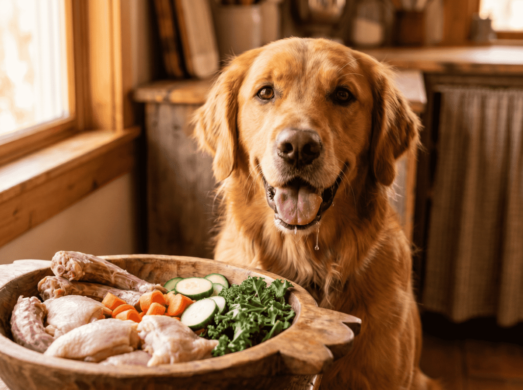 Dog and raw dog food in Edmondon